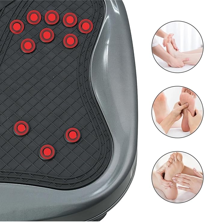 Vibration Plate Fitness Platform Whole Body Exercise Machine with 120 Speed Levels, Lymphatic Drainage, Fat Burning, and Weight Loss, Perfect for Women, Men, and Home Gym Exercise