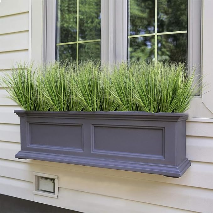 Melorca&Guilla Artificial Plants 6PCS 25.5“ Fake Tall Onion Grass,Faux Grass Plant,Artificial Grass Greenery Shrubs Bushes for Garden Porch Window Box Shop Office Home Décor