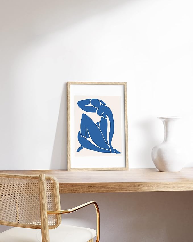 HAUS AND HUES 12 by 18 Picture Frame Set of 1-12 x 18 Poster Frame, 18x12 Light Wood Frame, 12x18 Frame, 12 x 18 Frame Natural Wood, 12 x 18 Picture Frame Wooden (Beige Frame)