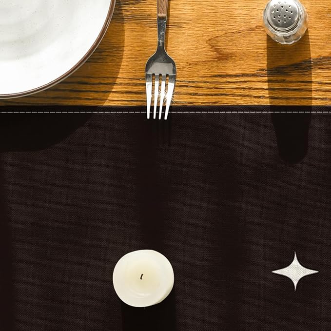 Artoid Mode Spooky Skeleton Spider Bone Halloween Table Runner, Holiday Kitchen Dining Table Decoration for Home Party Decor 13 x 36 Inch