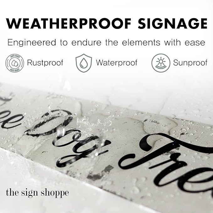 Rustic Custom Metal Sign - Custom Sign for Indoor or Outdoor Use (Rustic Black, 15x15 inches)