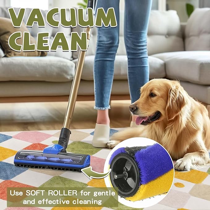 jinchan 2x6 Runner Rug Kids Hallway Washable Rug Indoor Soft Non Slip Modern Diamond Carpet for Nursery Room Bedroom Kitchen Laundry Room Circus on Cream