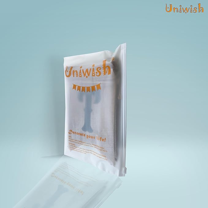 Uniwish Trick or Treat Burlap Banner Halloween Decorations for Mantel Fireplace Glitter Bat Garland Bunting Home Wall Decor Halloween Party Supplies