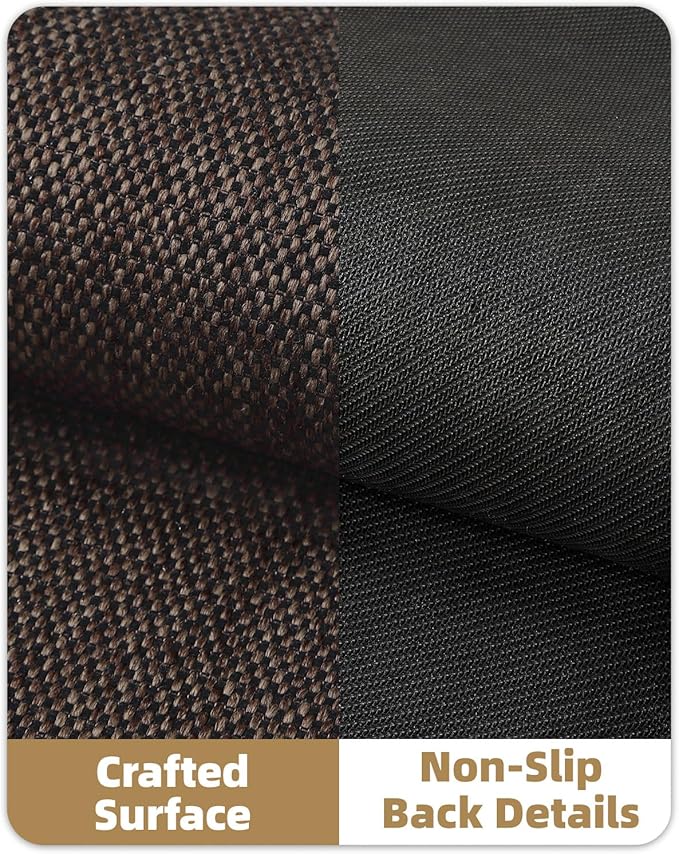 Color&Geometry Front Door Mat Indoor 21"x31", Rugs for Entryway Non Slip Washable Absorbent Low-Profile Inside, Entry Rug Door Mat Indoor Entrance, Brown (Fold)