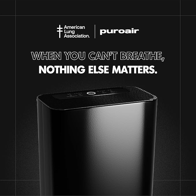 PuroAir 400 HEPA Air Purifier for Home Large Rooms - Covers 2,000 Sq Ft - Filters Up To 99.9% of Pollutants, Smoke, Pollen, Dust, and VOCs - Quiet HEPA Air Filter - Air Purifiers for Bedroom