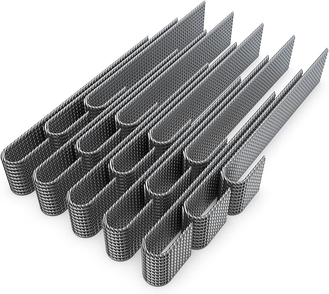 Vodaland Rebar Stakes | J Hook Extra Heavy Duty Rust Proof Coated Steel Ground Anchors with Chisel Point End | Secure Landscaping and DIY Projects | 5/16” Diameter x 16” Inches Long (Pack of 150)