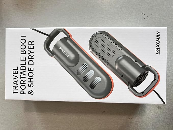 XCMAN Portable Shoe Dryers and Boot Dryer，Boot dryer for winter Boots, Work Boots, Rain Boots, Tennis Shoes, Ski Boot Liners,With integrated fan and heater-Ultra Silent | 12V DC/AC Converter| US Plug