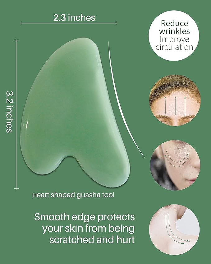 MoHern Gua Sha Massage Tools, 4 Pcs Multi-Shaped Gua Sha Tools for Face & Body