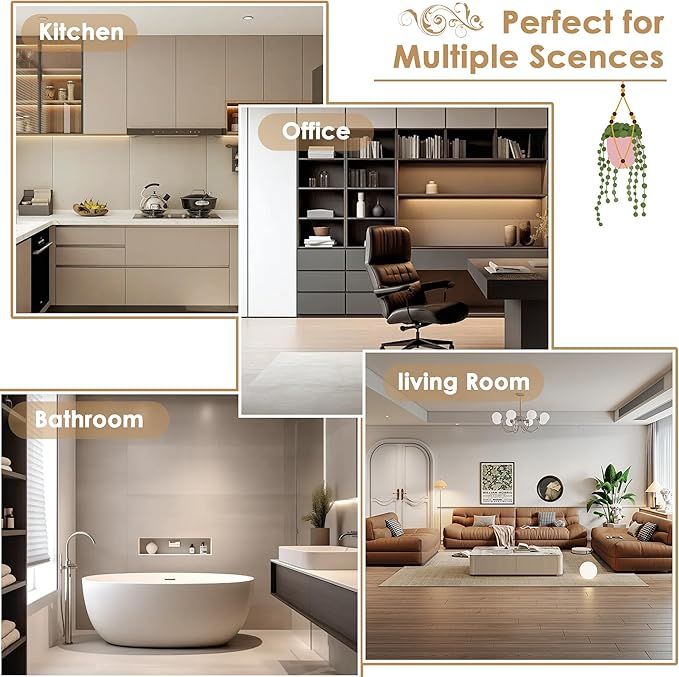 FOTOSOK 6-Tier Bamboo Shelf Set of 2, Bamboo Bookcase with Adjustable Shelves, Free Standing Storage Shelf Unit and Plant Flower Stand, Tall Large Bookshelf for Kitchen, Bathroom, Home Office, Natural