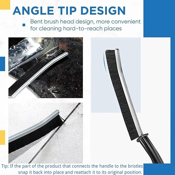 3Pcs Crevice Cleaning Brush Tool, Grout Brush Cleaning Supplies, Home Essentials, Bathroom Cleaning Brush Multifunctional Gap Scrub Hard Bristle Crevice Cleaning Brushes for Household Use