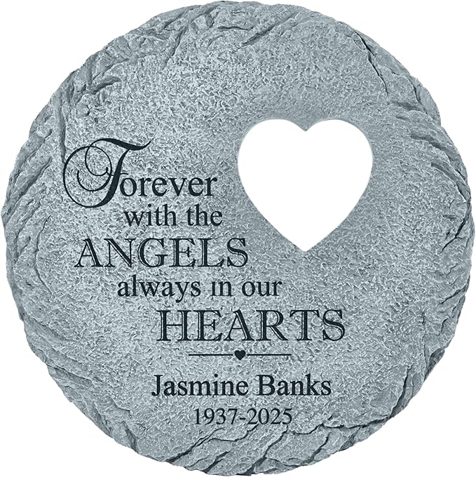 Let's Make Memories Personalized Always in Our Hearts Memorial Garden Stone - Sympathy Marker