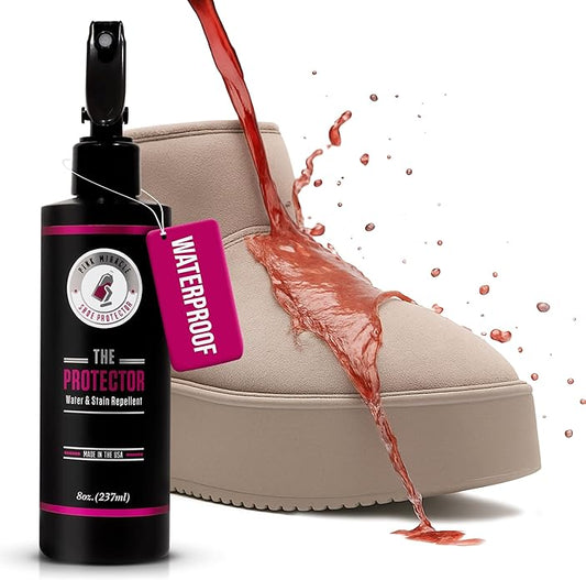 Pink Miracle The Protector Water and Stain Fabric Guard Repellent Spray for Shoes