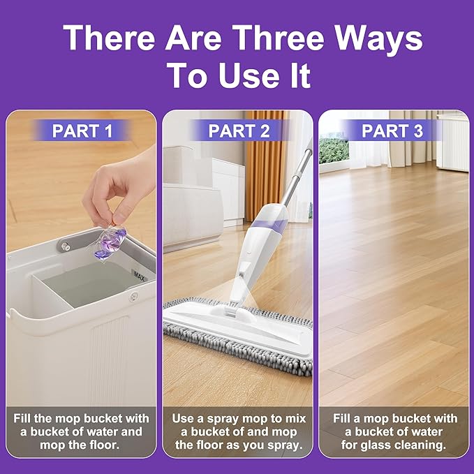 JOYMOOP Floor Cleaner for Mopping, 15 PCS Mopping Solution, Hardwood Floor Cleaner, Works Perfectly with Mop Bucket