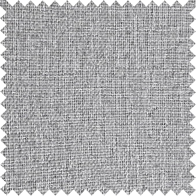Macochico Pinch Pleated Blackout Linen Curtains 96 Inches Long 100% Light Blocking Burlap Curtains for Bedroom Living Room Thermal Window Panels with Tieback 72”Wx96”L Browish Grey 1 Panel