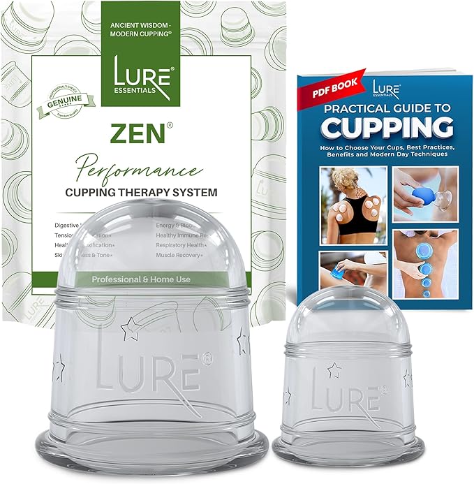 Silicone Cupping Therapy Set Beginner Massage Cupping Cups for Cupping Therapy Cup Kit for Massage, Myofascial Release, Cellulite Reduction