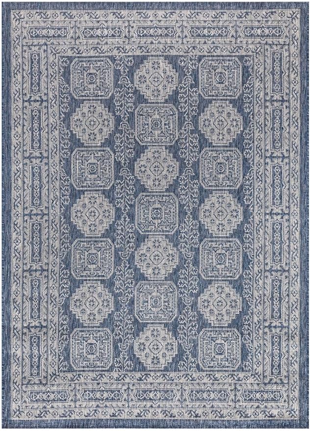 Keen Home Design Terrace Outdoor Area Rug - 6x9 Washable Indoor/Outdoor Rug for Patio, Kitchen, Balcony, Beach, Garden, Deck and Porch, Size: 6'x8'10"