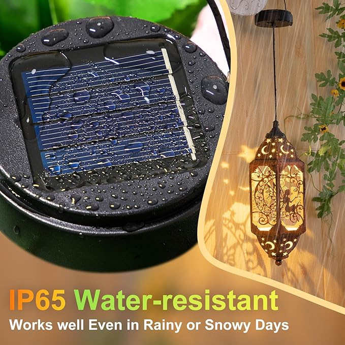 AA 600Mah Solar Light Replacement Top Parts for Solar Outdoor Lantern, Waterproof LED Lights for Yard, Garden, Patio Decor DIY Gifts (1Pack)