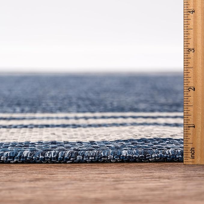 Keen Home Design Terrace Outdoor Area Rug - 9x12 Washable Indoor/Outdoor Rug for Patio, Kitchen, Balcony, Beach, Garden, Deck and Porch, Size: 8'10"x12'