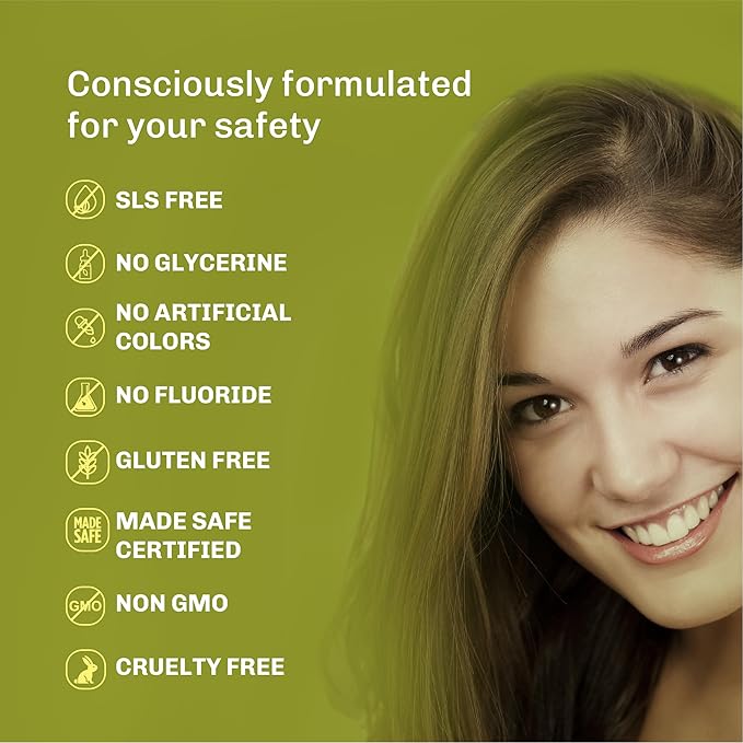 BENTODENT Fluoride Free Remineralizing Calcium Bentonite Clay Toothpaste - Cardamom Flavor Natural Toothpaste, Mint-Free, 3.52 oz - Mineral Tooth Paste Ideal for Sensitive Teeth & Whitening