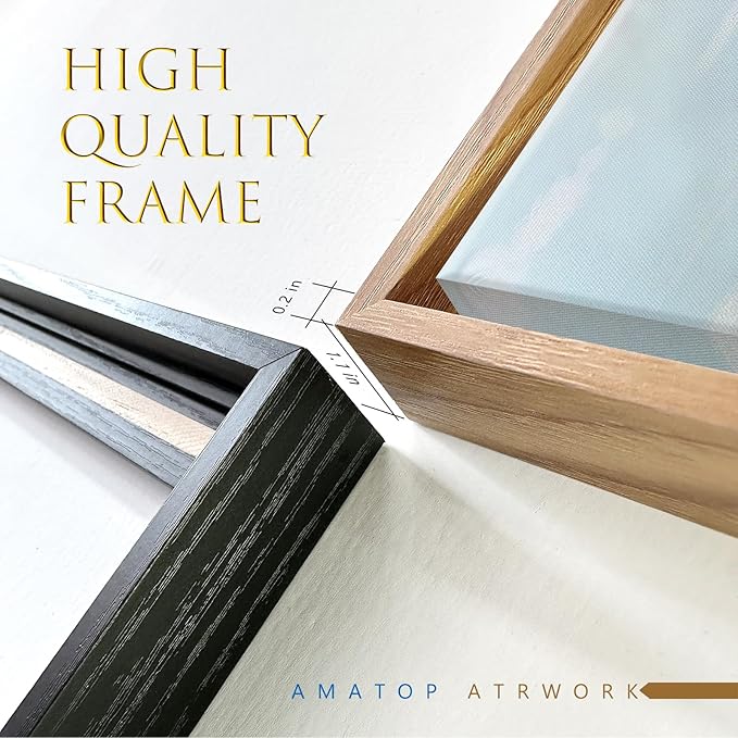 Large Framed Wall Art for Living Room Coastal Canvas Picture Seagull Vintage Boat Artwork Ocean Sea Bird Canvas Print Nautical Rowboat Blue Teal Rustic Beach Themed Farmhouse Bedroom Office Decor