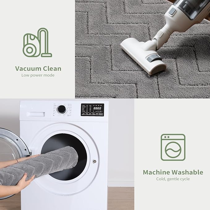 Stiio Dirt Trapper Door Mat 32x47 Inches, Front Doormat Indoor Outdoor Entrance Low Pile, All-Season, All-Weather Absorbent Entry Rug, Washable Non Slip Rug for Entryway, Grey