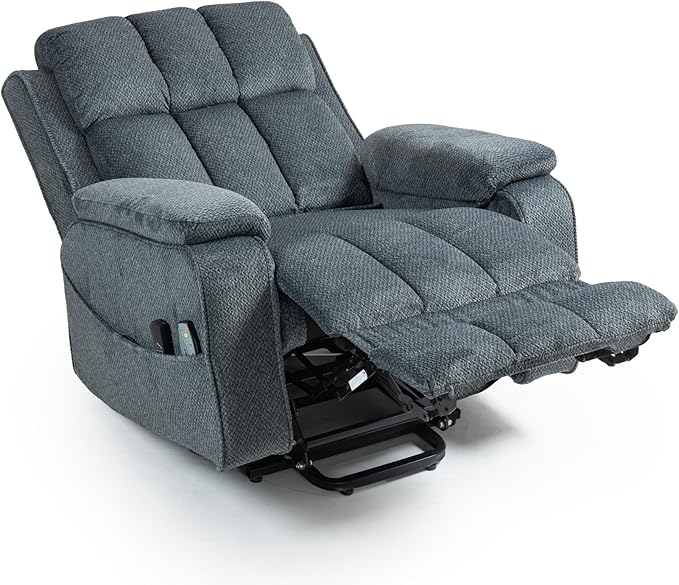 Lazy Boy Recliner Chair, Postoperative Recovery，Retractable 23'' Extra-Long Leg Support Lift Chair Hold up to 400lb，25.5'' Oversized Recliner seat for Big and Tall