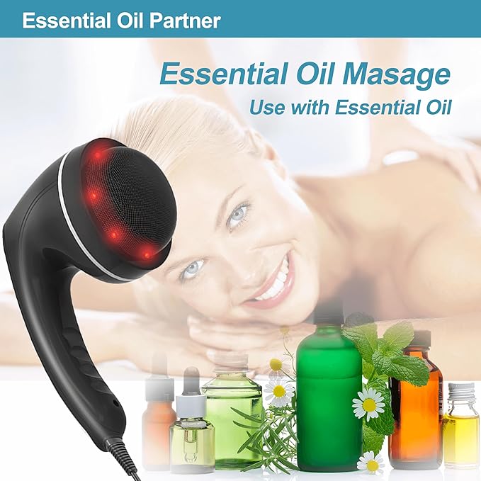 Body Sculpting Machine, Handheld Cellulite Massager, Body Shaper for Women,Lymphatic Drainage Massage for Stomach Belly Thighs Arm Butts with 8 Massage Heads Attachment 2 Mesh Covers