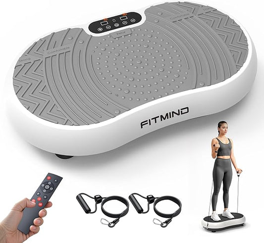 Vibration Plate Exercise Machine, 24" x 14" Extra-Large Vibration Plate for Lymphatic Drainage, Vibration Plates for Weight Loss, Relaxing, Recovery