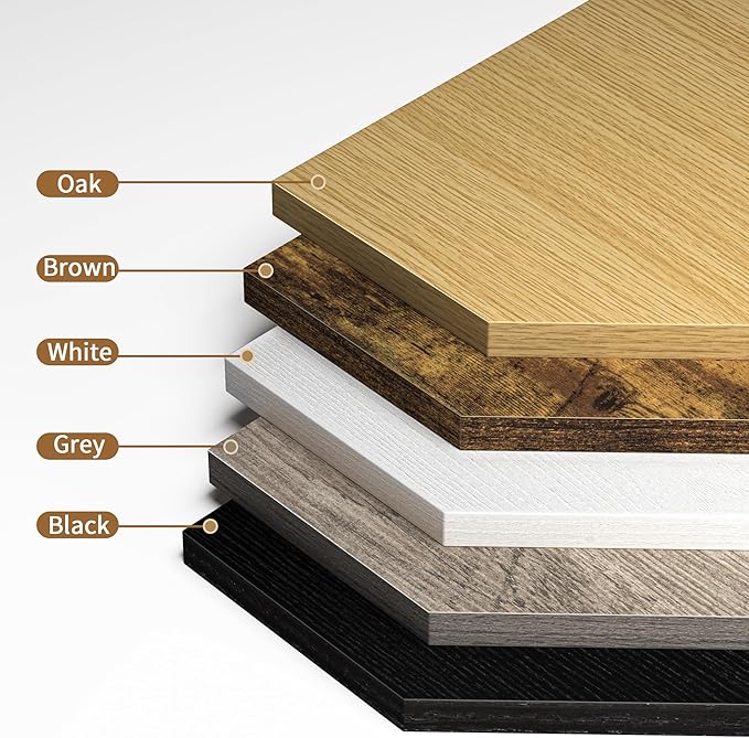 Corner Shelf Wall Mount, Corner Floating Shelves, Set of 4 Corner Wall Shelf Organizer, Rustic Wood Wall Storage Display Shelves for Living Room Bedroom Bathroom Kitchen, Oak