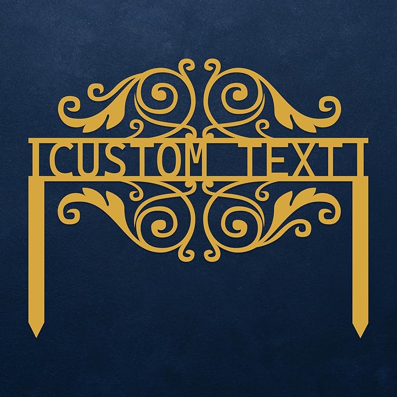 Personalized Metal Garden Sign with Stake, Custom Garden Decor for Outdoor, Custom Family Name Sign, Patio Decorations, Lawn Art, Farmhouse Decorative, Welcome Garden Sign, Housewarming Gift