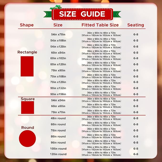 sancua Rectangle Tablecloth - 90 x 132 Inch - Stain and Wrinkle Resistant Washable Polyester Table Cloth, Decorative Fabric Table Cover for Dining Tables, Buffet Parties and Christmas, Hunter Green