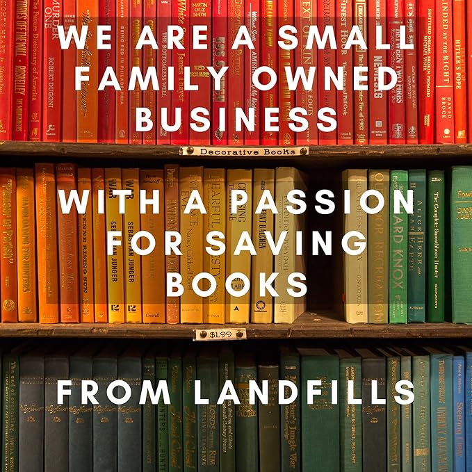 Curated Decorative Books Hardcover Décor Books for Home Décor, Choose Color, Interior Design, Office, Wedding Display, Instant Library, or Staging (Black, One Foot)