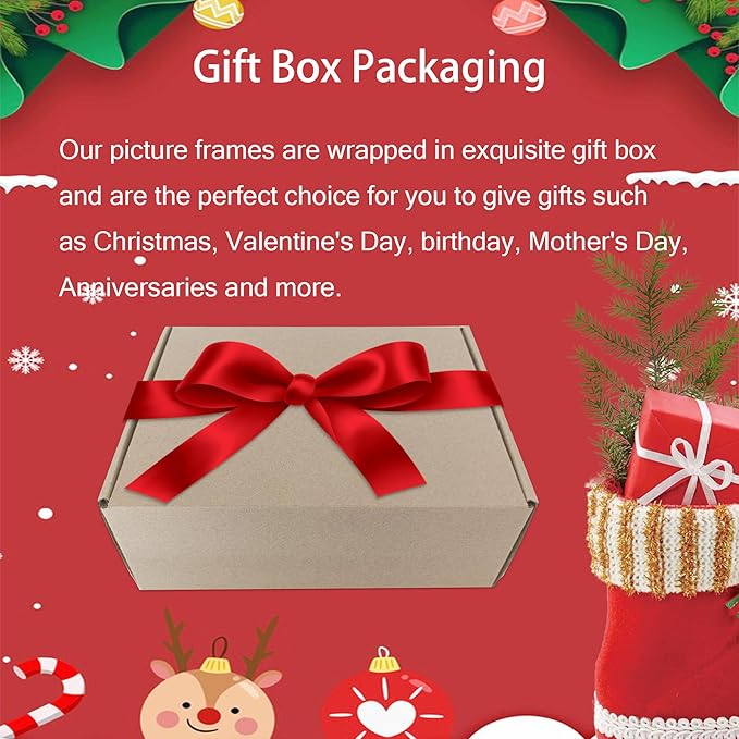 5x7 Picture Frame Set of 4, 5 x 7 Wood Photo Frames with Mat for 4x6, Wooden Frame with Real Glass Cover for Wall and Tabletop Display,Gold