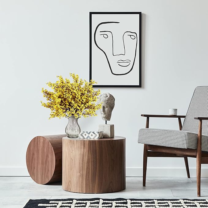 Sggvecsy 15 Pcs Babys Breath Artificial Flowers Gypsophila Bouquets Bulk Real Touch Fake Silk Flowers for Home Wedding DIY Floral Arrangement Kitchen Table Centerpiece Festival Decoration (Yellow)