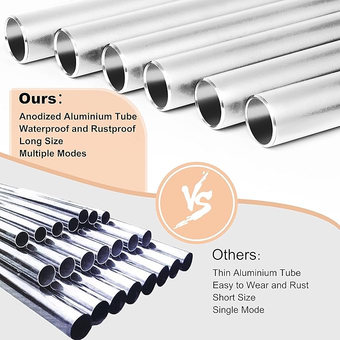 Large Aluminium Wind Chimes 37 Inches to Create a Zen Atmosphere Suitable for Outdoor, Garden, Patio Decoration Classic Chimes with Wind Catcher Suitable as A Gift for Unisex Silver 2 Pack