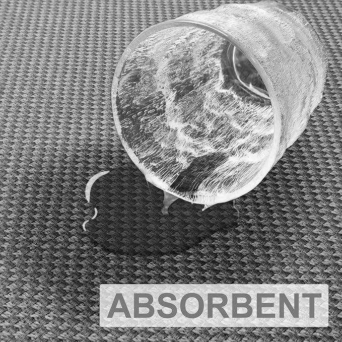 LEKEEPGO Door Mat 17"x29", Non Slip Door Mat Indoor Entrance, Rubber Backing Front Indoor Door mat Washable Absorbent Low-Profile Entryway Entry Resist Dirt Inside Door Mats, Light Grey