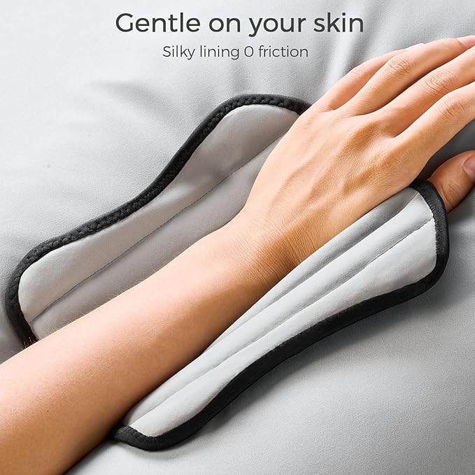 FREETOO Tendonitis Wrist Brace Night Support Fit Left Hand for Work, Pain Relief Wrist Splint for Arthritis, Sprain for Sleeping, Wrist Support Carpal Tunnel Fit Women and Men (L/XL, Black/Grey)