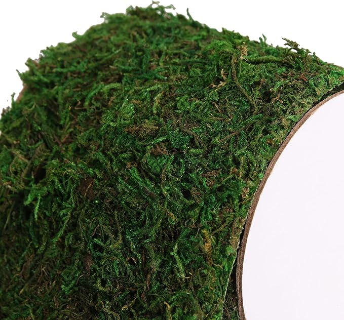 Moss Roll, Dried Moss for Crafts, Moss Table Runner for Fairy Gardens, Wedding Woodland Decor, Preserved Moss Mat for Table Decoration (4" W x 48" L)