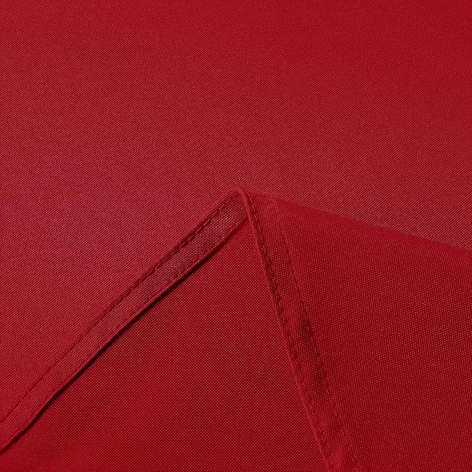 sancua Rectangle Tablecloth - 90 x 132 Inch - Water Resistant Spill Proof Washable Polyester Table Cloth, Decorative Fabric Table Cover for Dining Tables, Buffet Parties and Camping, Red