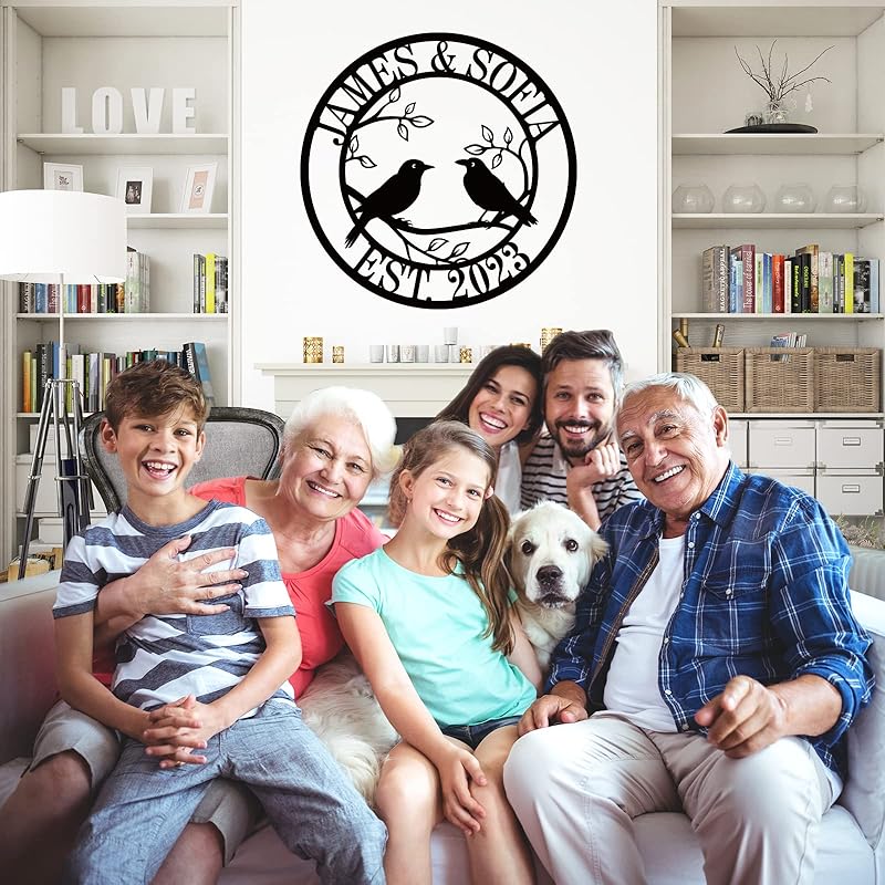 Personalized Anniversary Wedding Gifts for Couple | Wedding Gifts for Couples 2025 | Couples Gift for Her | Anniversary Wedding Date Sign