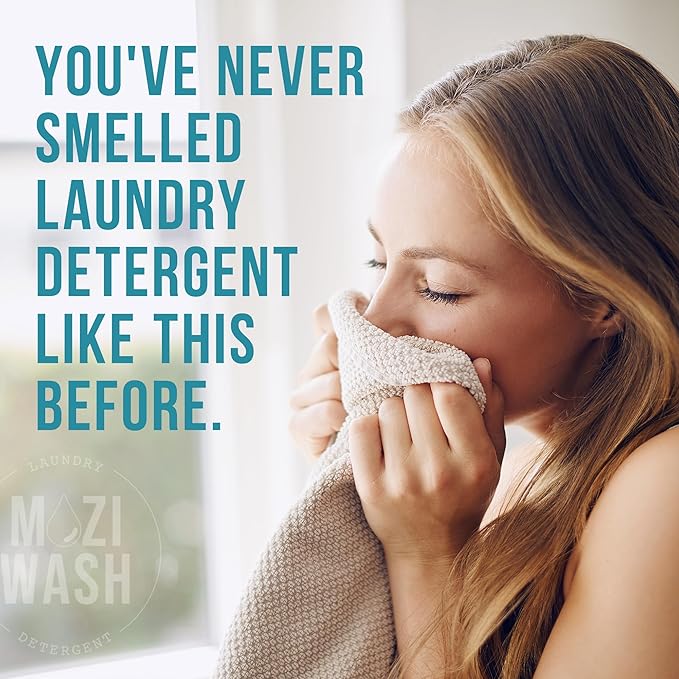 Laundry Detergent Liquid, Central Coast- Sandalwood & Lavender, 50+ Loads, Concentrated, Non toxic, Plant Based Enzyme Cleaners, Long Lasting Luxury Clean, Cologne Soap for Men, 32 oz