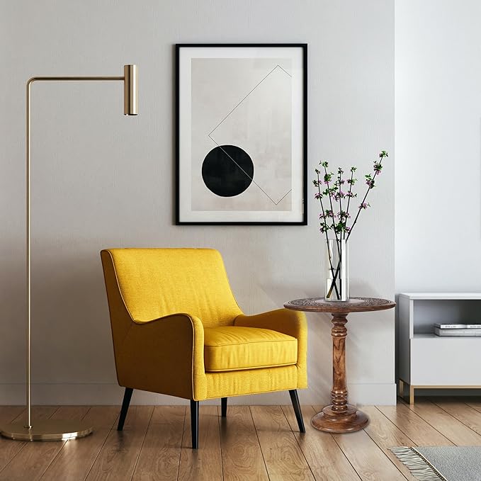 Lightnpro Hand Carved Solid Mango Wood Round Pillar Accent Table - 18" × 22" Rustic Farmhouse Side End Table | VintageRustic Boho Nightstand for Living Room, Bedroom & Entryway