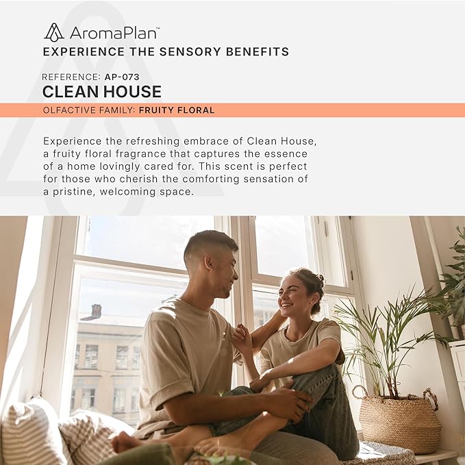 Aromaplan Scents, Clean Smelling Essential Oils, Clean House (16 Fl Oz /473ml)-Fresh Scent Essential Oil for Diffuser, USA Fragrance, Bigger Bottle, Bolder Aroma & Longer Lasting