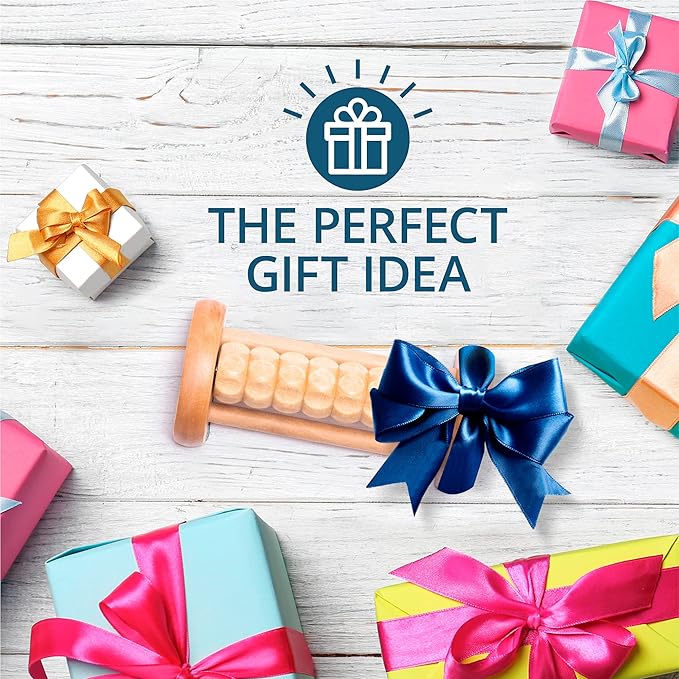 TheraFlow Compact Foot Roller for Plantar Fasciitis Relief | Relaxing Gifts for Mom and Dad - Portable, Small Tool for Deep Tissue Massage and Neuropathy | Travel Size Feet Massager for Relaxation