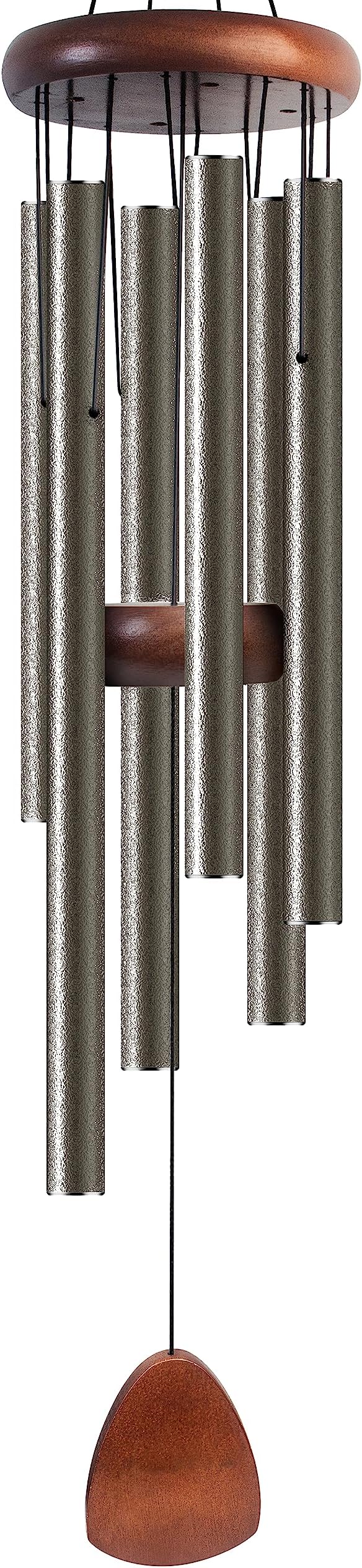 Large Aluminium Wind Chimes 37 Inches to Create a Zen Atmosphere Suitable for Outdoor, Garden, Patio Decoration. Classic Wind Chimes with Wind Catcher Suitable as A Gift for Unisex(Copper)