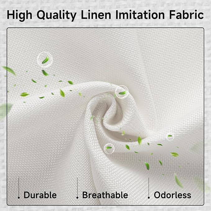 GRANNY SAYS Fabric Storage Bin with Lid, Decorative Storage Boxes, Basket for Shelves, Closet Storage Bins, Large Storage Bins for Clothing, Jumbo, Ivory, 2-Pack