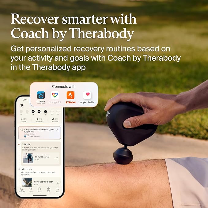 TheraGun Mini (3rd Generation) by Therabody – Ultra-Portable Massage Gun and Travel Essential for Fast, Effective Pain and Tension Relief Anywhere (Black)