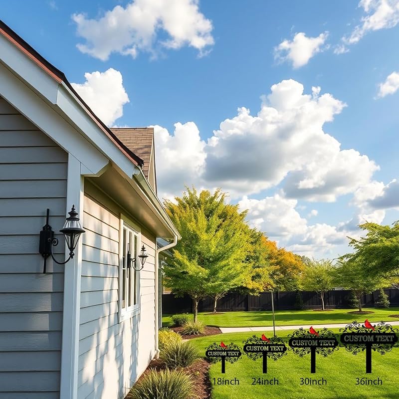 Personalized Metal Garden Signs, Custom Name Yard Stake Sign for House Outdoor Outside Decorative, Lawn Patio Decorations Gardening Enthusiasts Grandmothers Gift