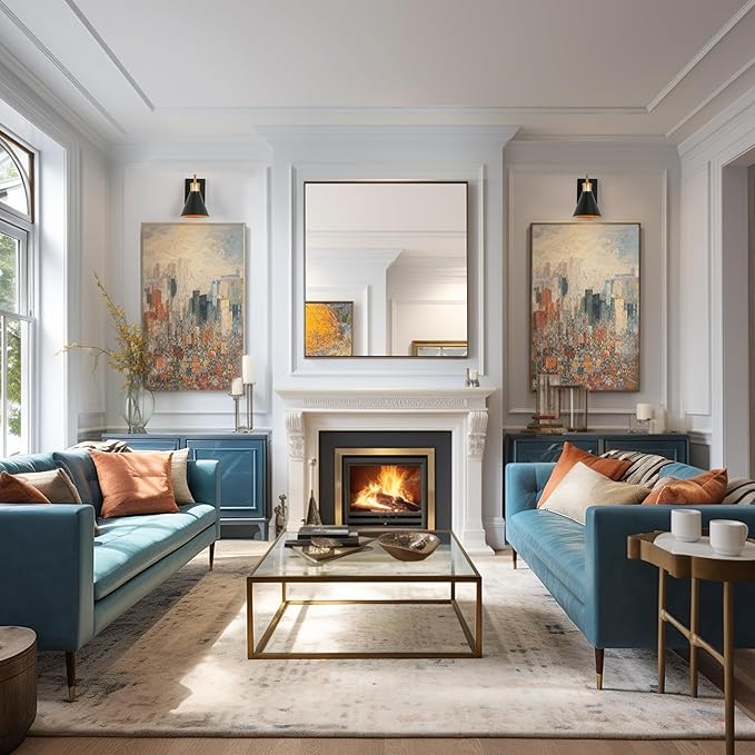 KSANA Black Gold Sconce, Modern Farmhouse Wall Sconces Lighting Fixture with Metal Shade for Bathroom, Kitchen, Bedroom and Stairway