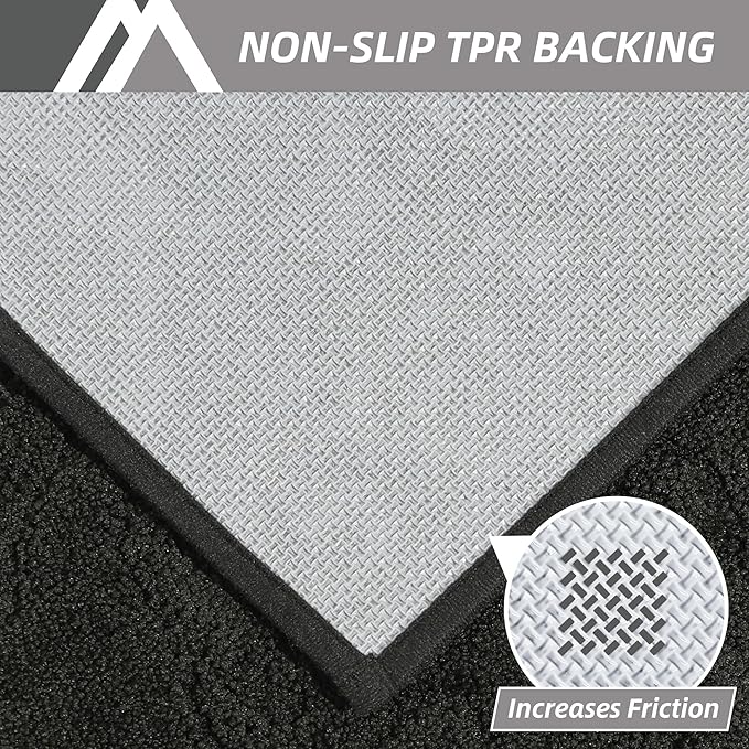 COSY HOMEER-Door-Mat-Non-Slip-Entryway-Rug 32”x48” Absorbent Welcome Mats Washable Dirt Trapper Door Mat Entrance Floor Mats for Front Back Doormats and Wet Shoes,Black